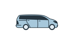 An icon depicting a van.